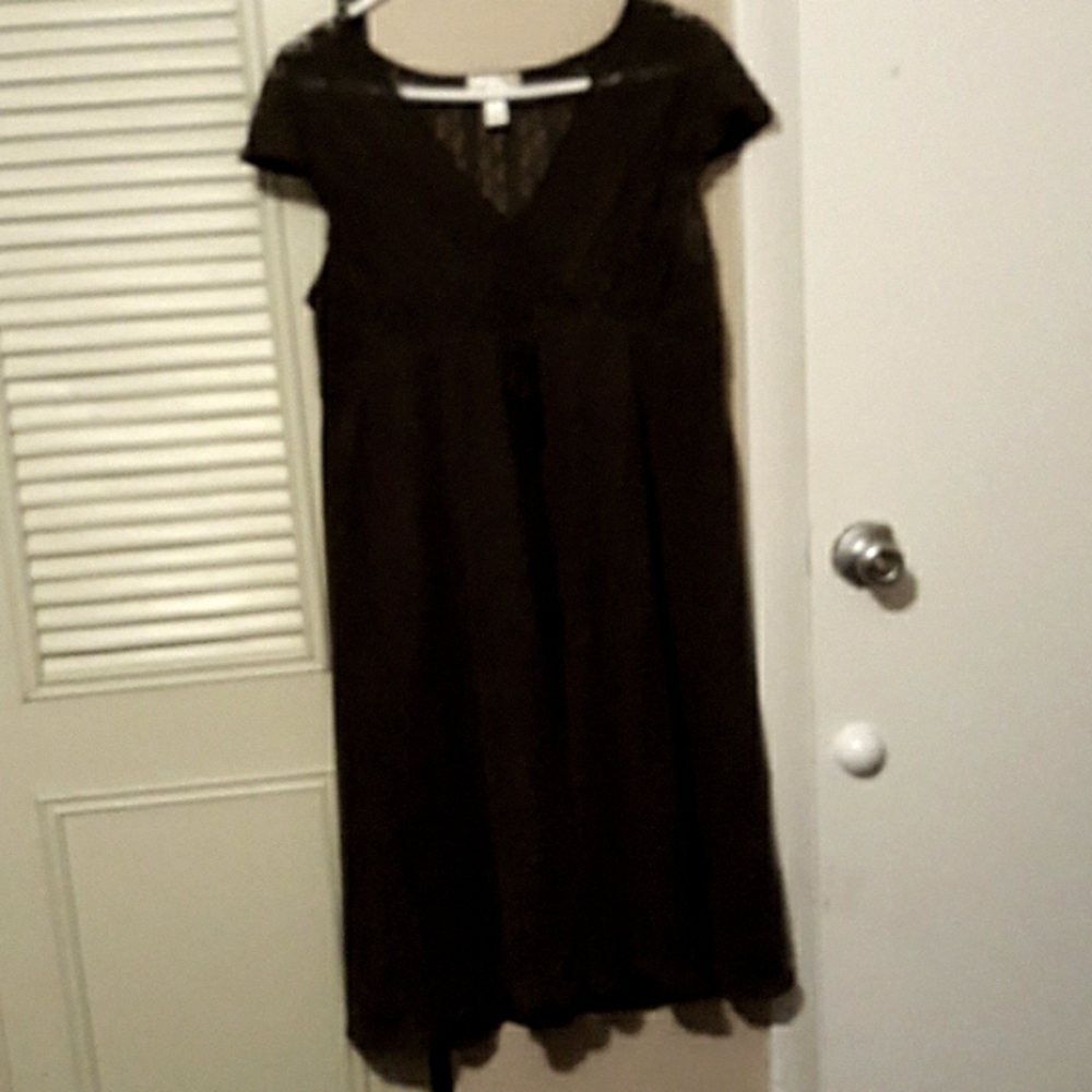 Brown filigree dress